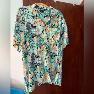 Bluey Print Men's Shirt